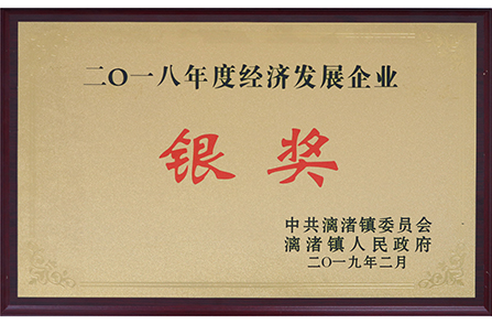 漓渚鎮(zhèn)2018年度經(jīng)濟(jì)發(fā)展銀獎